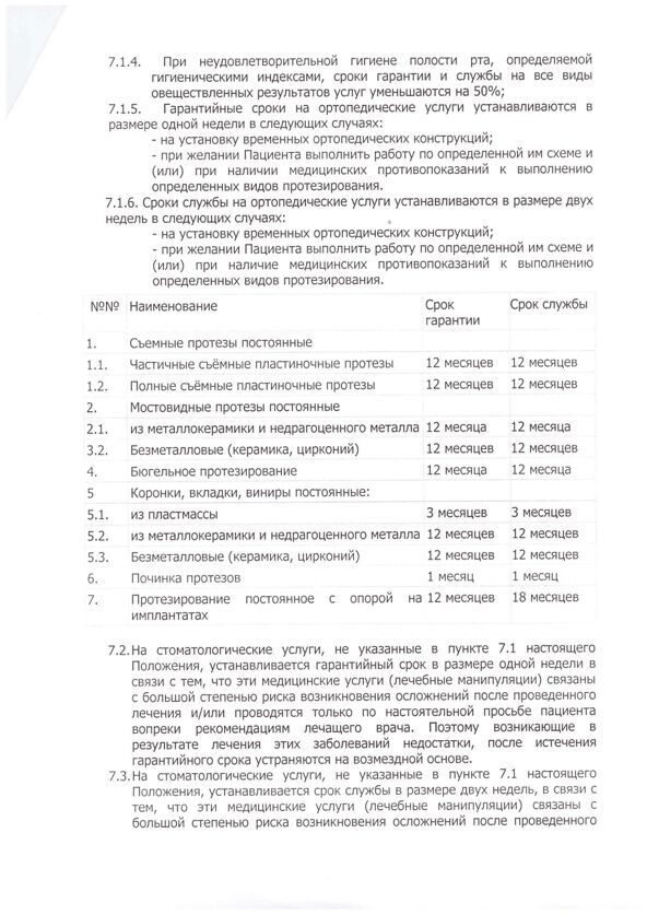 положение о гарантиях 4